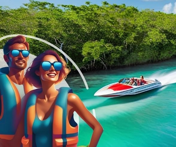 Jungle Tour Adventure with Speedboat and Snorkeling Cancun Tourism Bureau Marketing