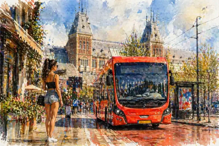 amsterdam-airport-express-bus-397-watercolor-2