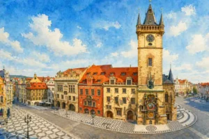 prague-old-town-hall-tower-watercolor