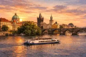 prague-river-cruise-sunset-watercolor