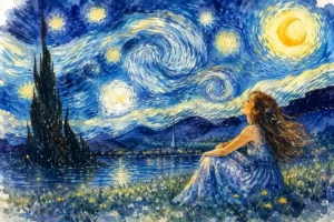 dreamy-girl-starry-night-watercolor