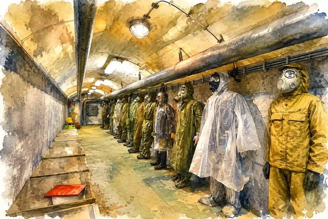 prague-bunker-gas-mask-watercolor