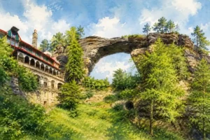 pravcicka-gate-watercolor-illustration