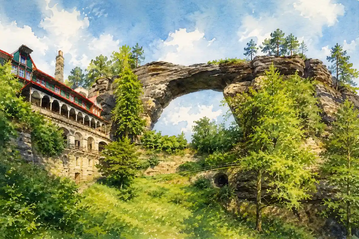 pravcicka-gate-watercolor-illustration