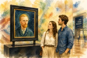 van-gogh-museum-couple-art-gallery-watercolor