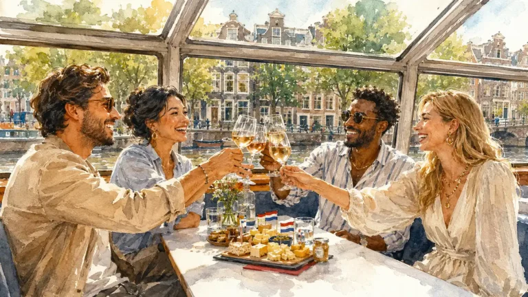 amsterdam-canal-cruise-wine-tasting-watercolor