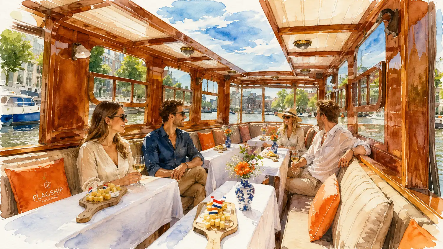 amsterdam-cheese-wine-canal-cruise-watercolor