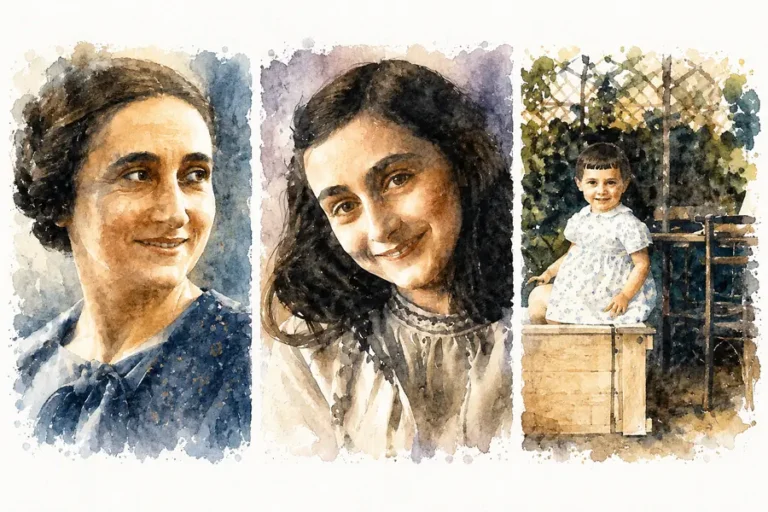 anne-frank-family-watercolor-illustration