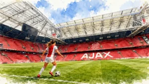 watercolor-ajax-stadium-girl-playing-soccer-wordpress
