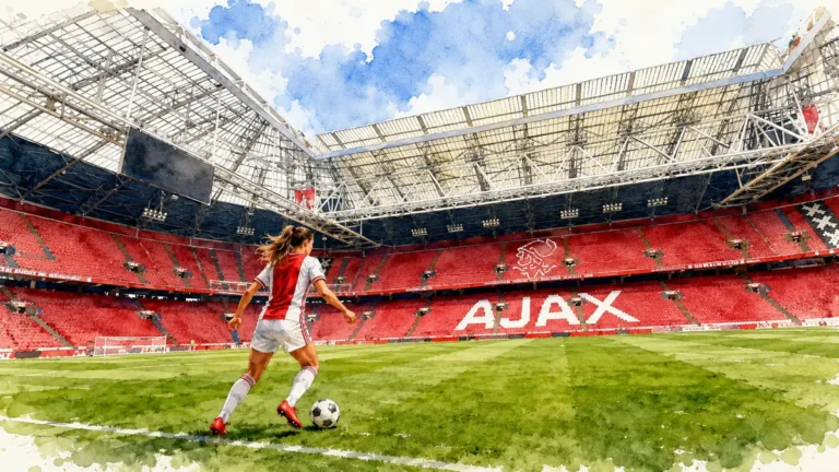 watercolor-ajax-stadium-girl-playing-soccer-wordpress
