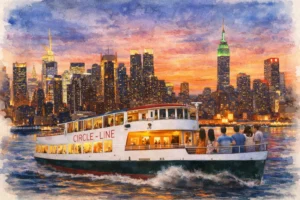 NYC Sunset Harbor Cruise Tickets: Route & Statue of Liberty Views