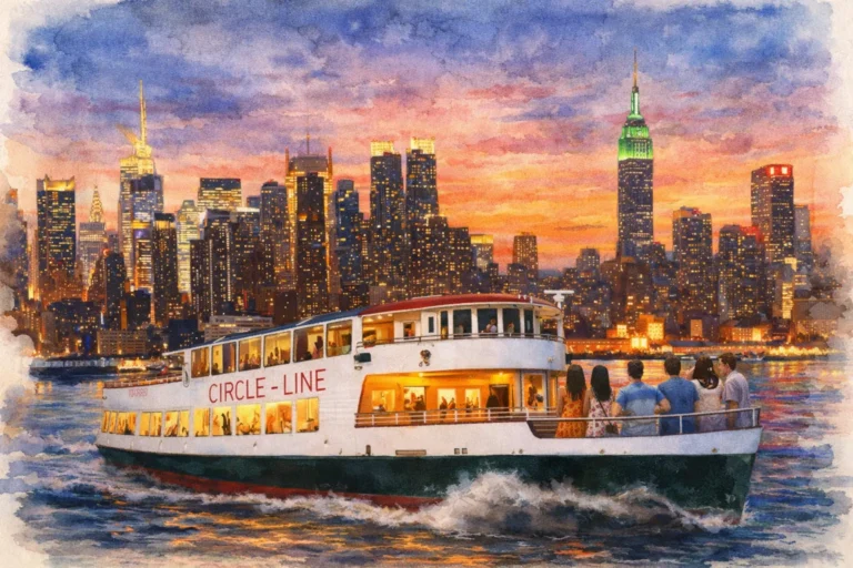 NYC Sunset Harbor Cruise Tickets: Route & Statue of Liberty Views