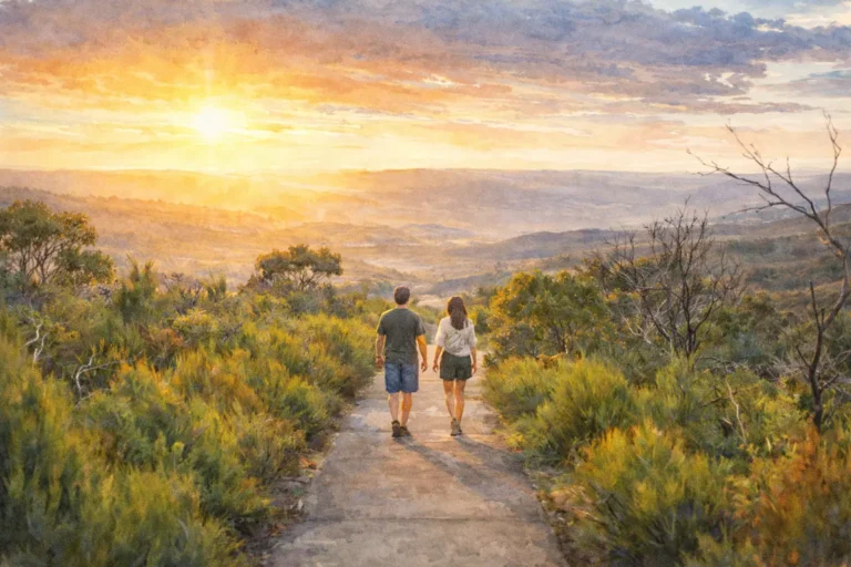 Blue Mountains Sunset & Waterfall Bushwalk Tour from Sydney