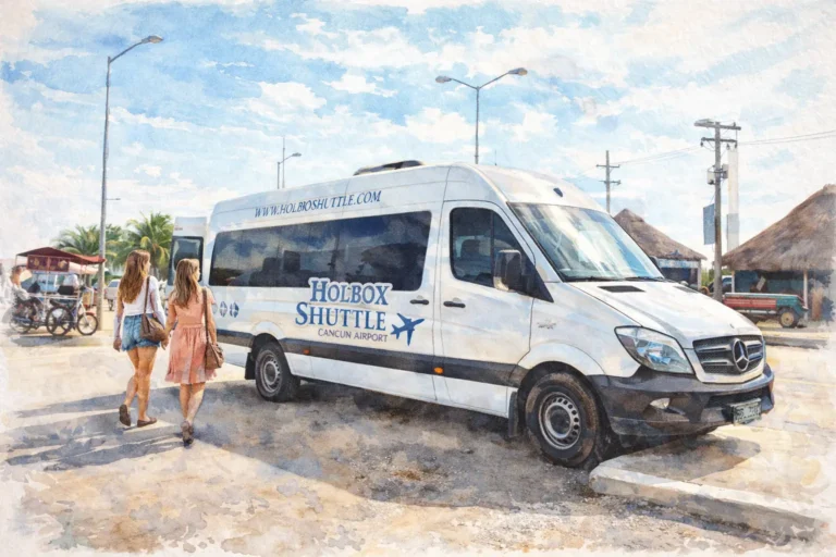 Cancun Airport to Holbox Ferry: How the Shared Shuttle Connection Works