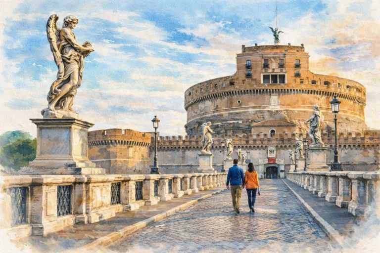 Castel Sant’Angelo Ticket With Digital Audioguide: Visitor Blueprint