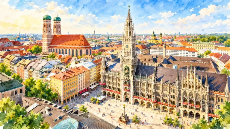 munich-marienplatz-watercolor-wordpress