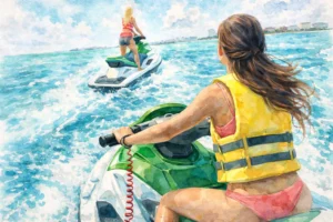 Waverunner on Nichupté Lagoon: Lagoon Ride vs Ocean Jet Skiing