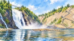 montmorency-falls-quebec-watercolor