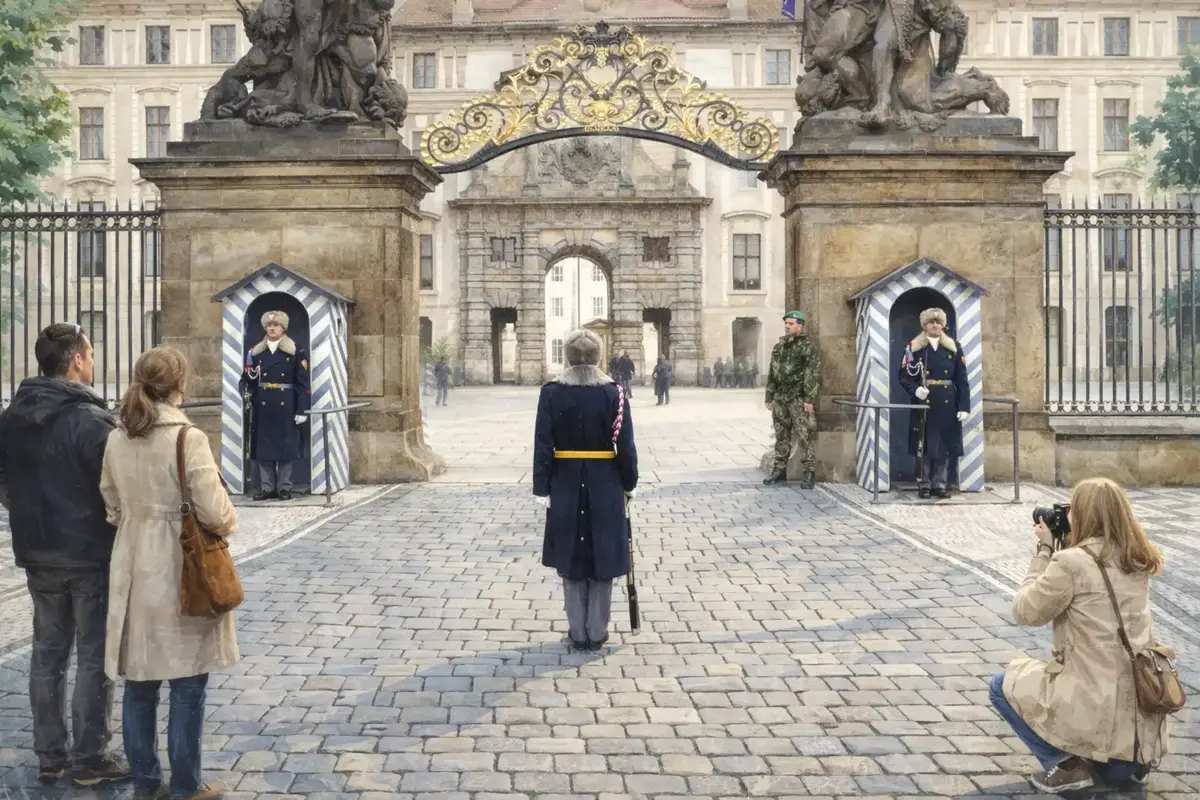 Prague Castle Changing of the Guard: Times & Best Viewing Spots